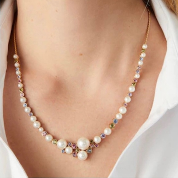 Kate Spade New York Pearl Caviar Statement Necklace - Picture 8 of 9